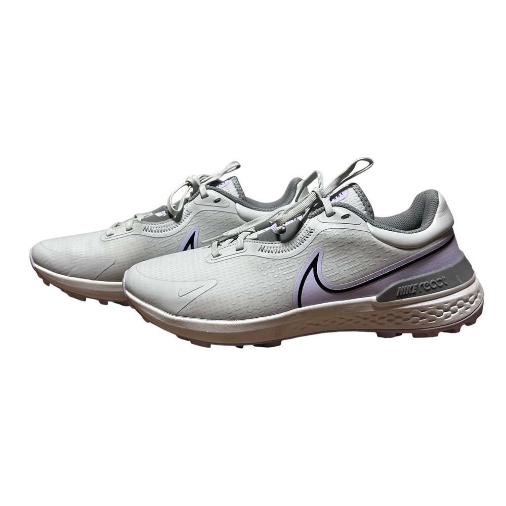 Nike React Infinity Pro Golf Shoes Womens 10.5 Pure Platinum